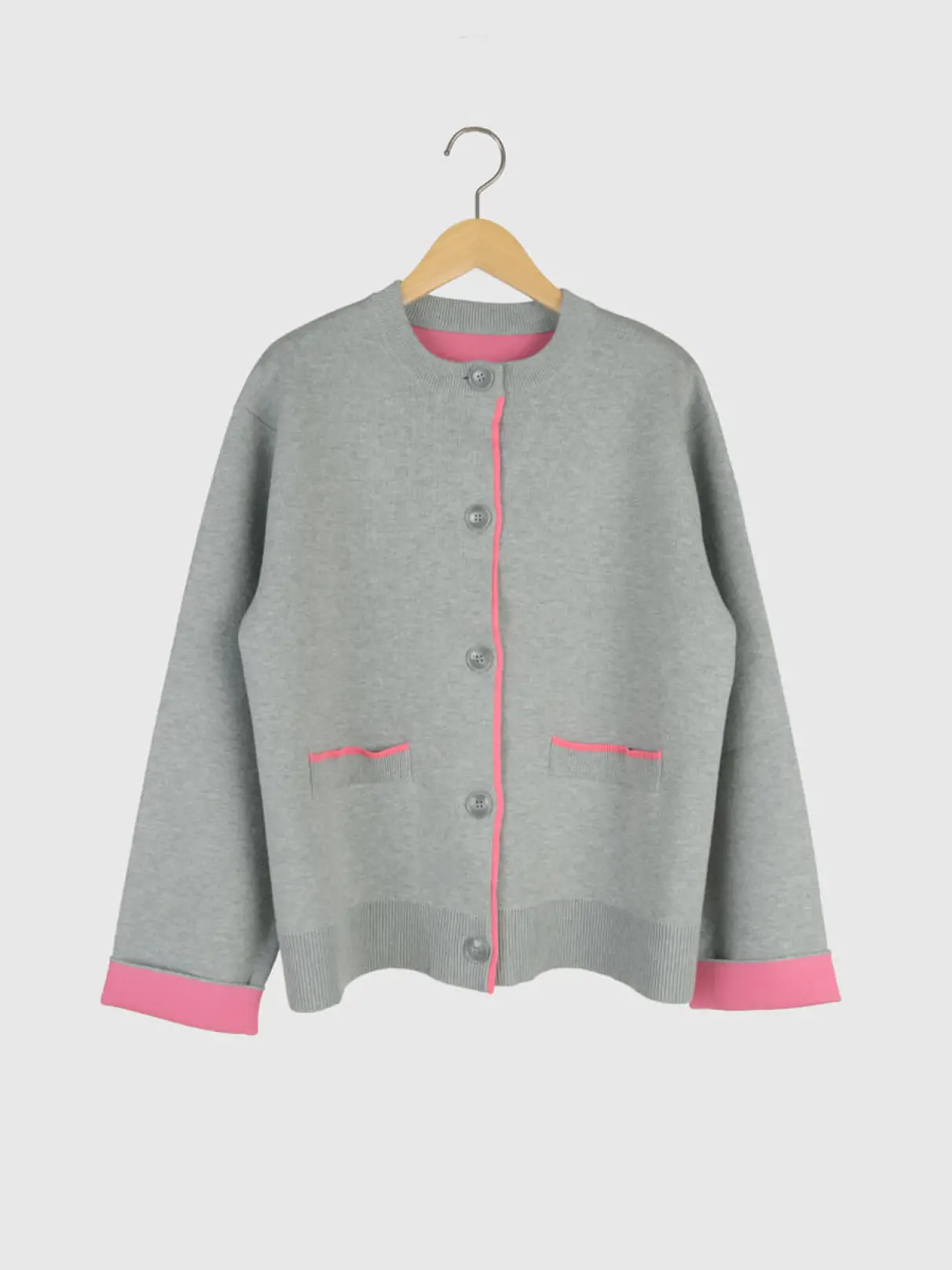 バイカラーニットカーディガン - Vin - Vin｜YAMADAYA STORE