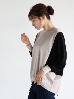 ヤマダヤ スコットクラブ Vin 配色オーバーカットソー スコットクラブ系列 Vin 配色オーバーカットソー[美品]