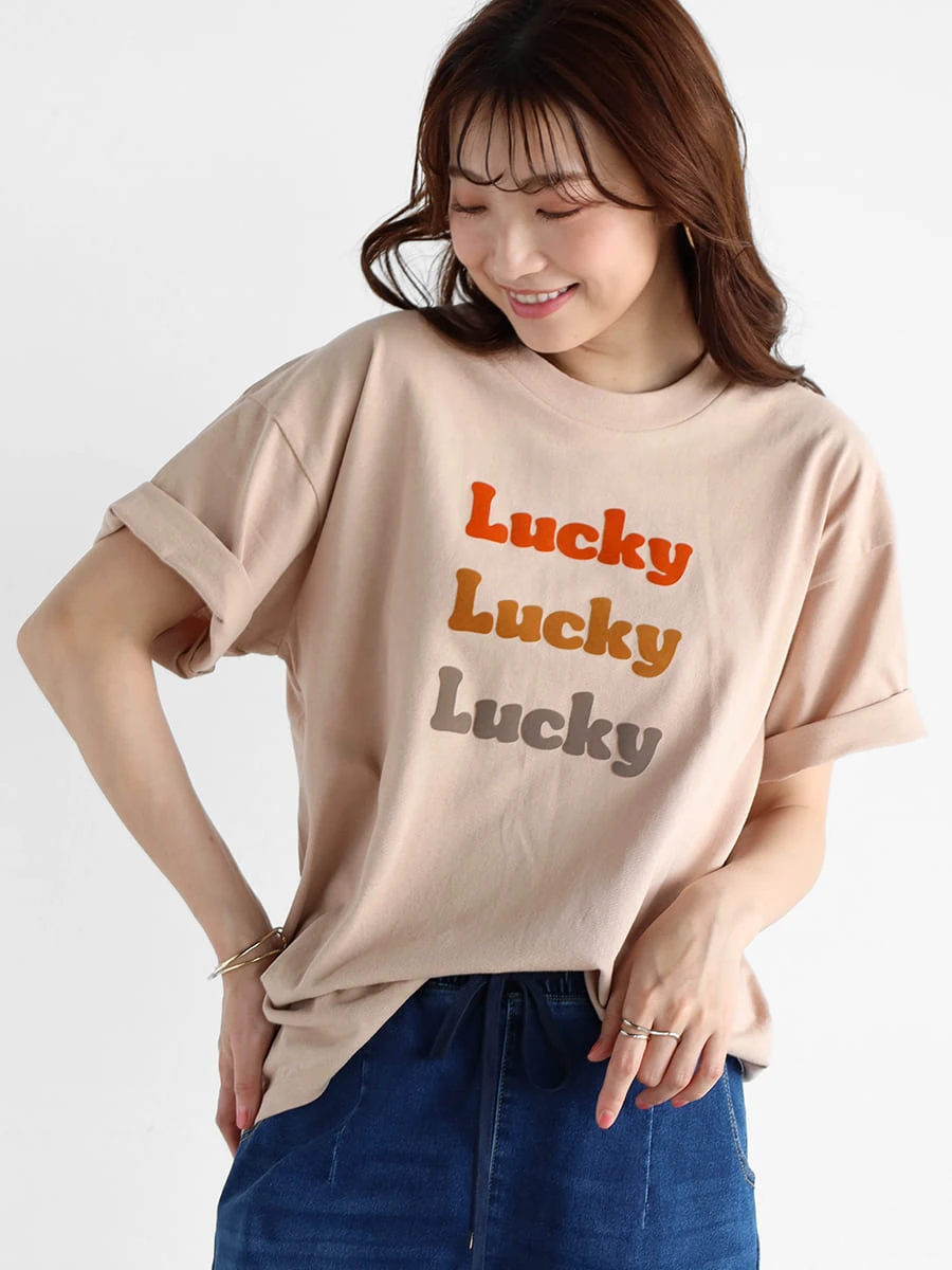 Lucky”フロッキーロゴTシャツ - Vin - Vin｜YAMADAYA STORE