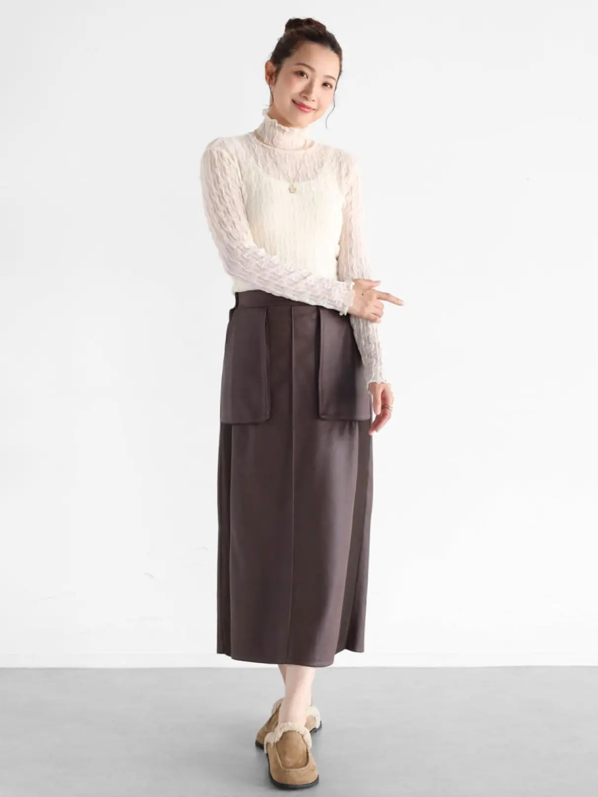 トップス 3daime 初回お試しキャンペーン】サニークラウズ ピコ刺しゅうトップス