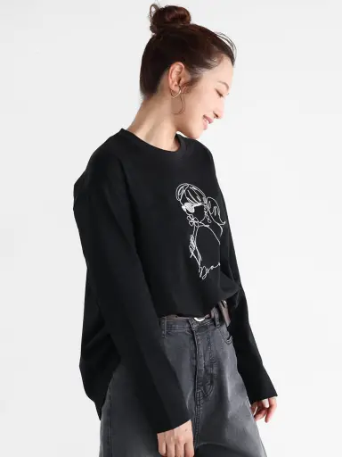 新品☆今期VinドッグモチーフスパンコールTシャツ ♡オフホワイト☆送料込 Online Ceramics(オンライン セラミックス) God Wins' T-Shirt