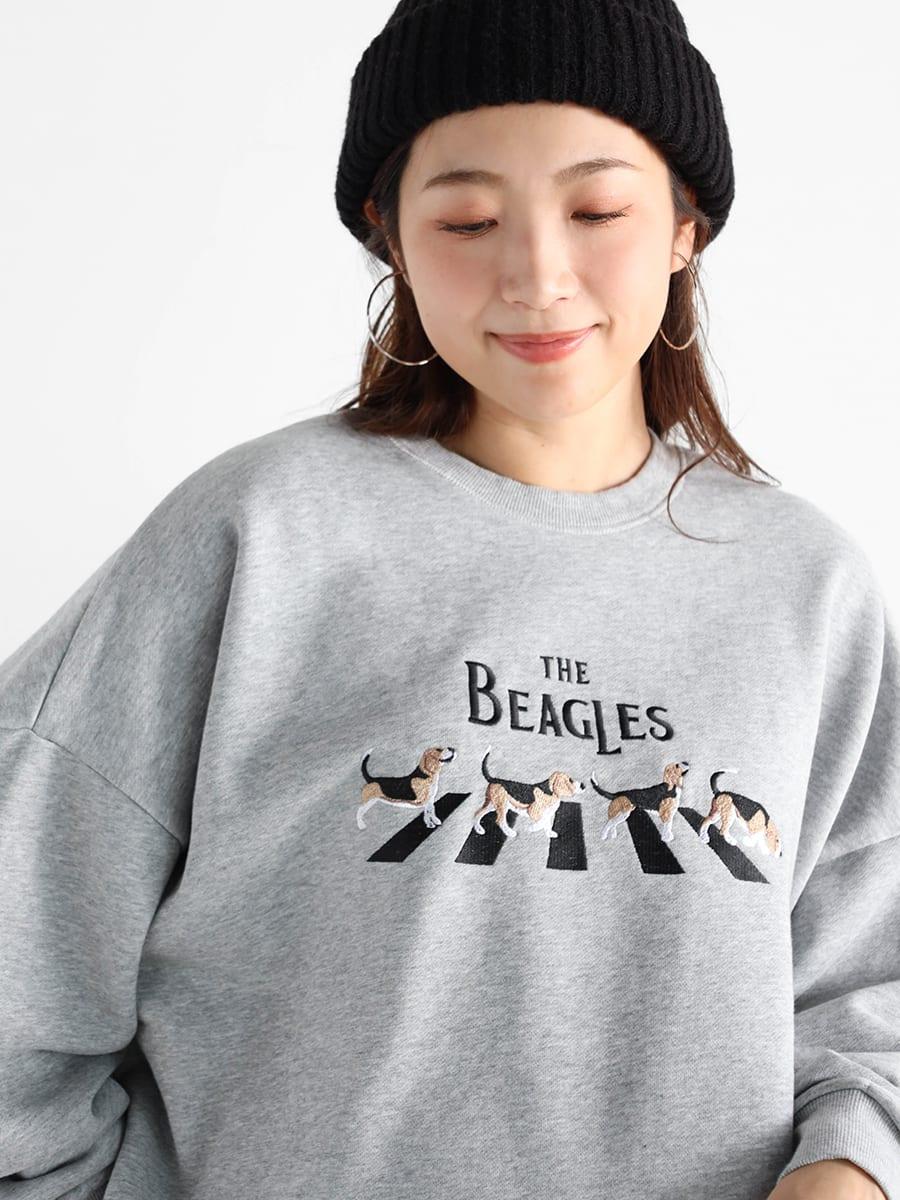 "THE BEAGLES" 刺繍スウェット