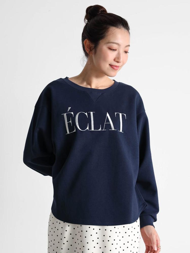 刺繍ロゴラウンドカットトレーナー - Vin - Vin｜YAMADAYA STORE