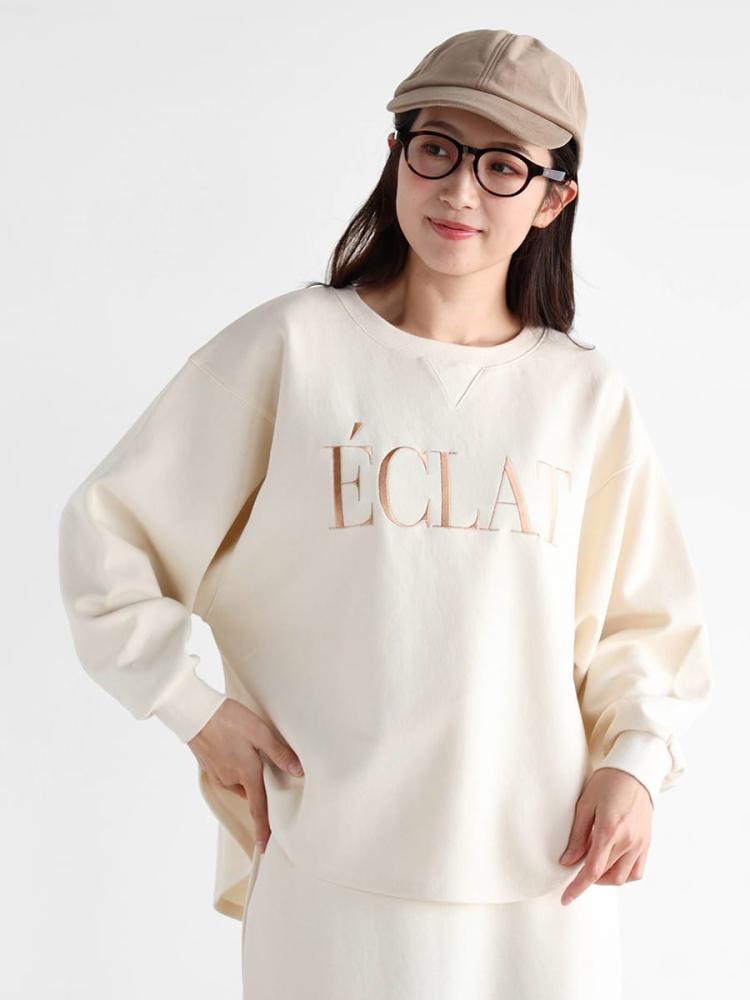 刺繍ロゴラウンドカットトレーナー - Vin - Vin｜YAMADAYA STORE