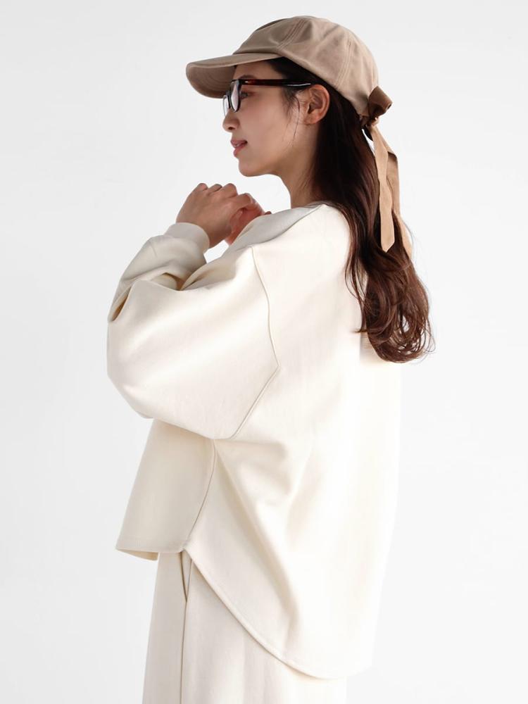 刺繍ロゴラウンドカットトレーナー - Vin - Vin｜YAMADAYA STORE