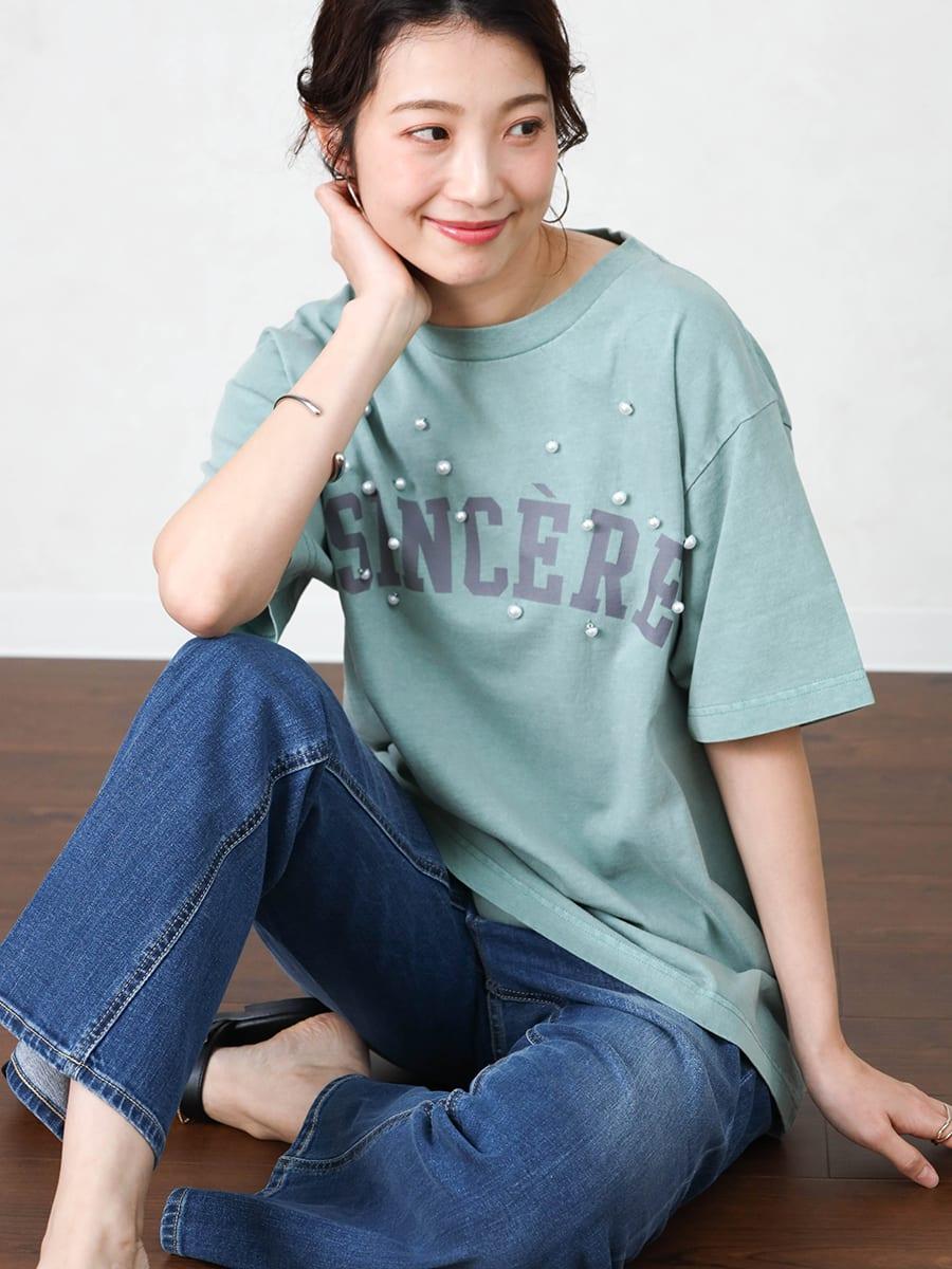 パールデコロゴTシャツ