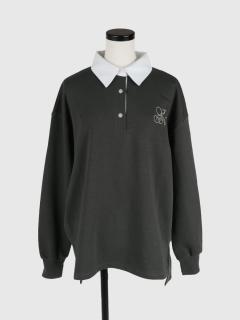 ロゴ刺繍シャツカラープルオーバー - Vin - Vin｜YAMADAYA STORE