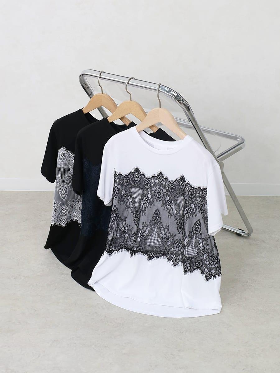 レースドッキングTシャツ