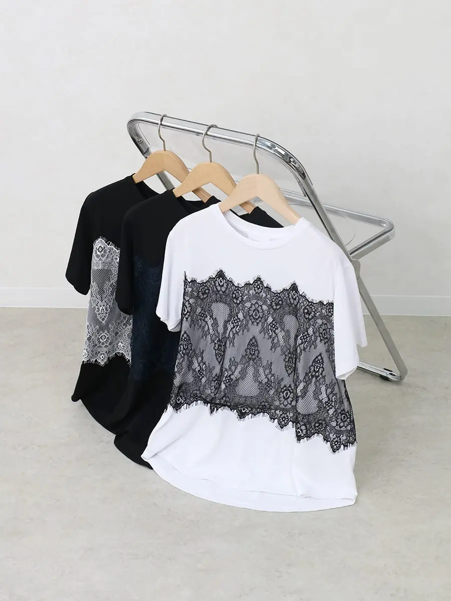 レースドッキングTシャツ