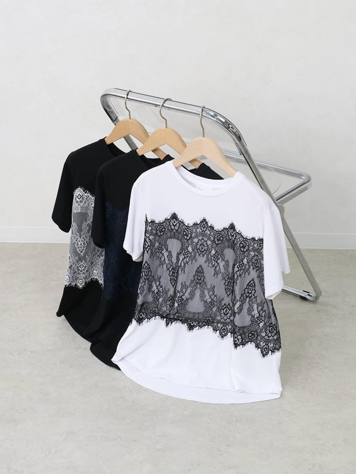 レースドッキングTシャツ - Vin - Vin｜YAMADAYA STORE