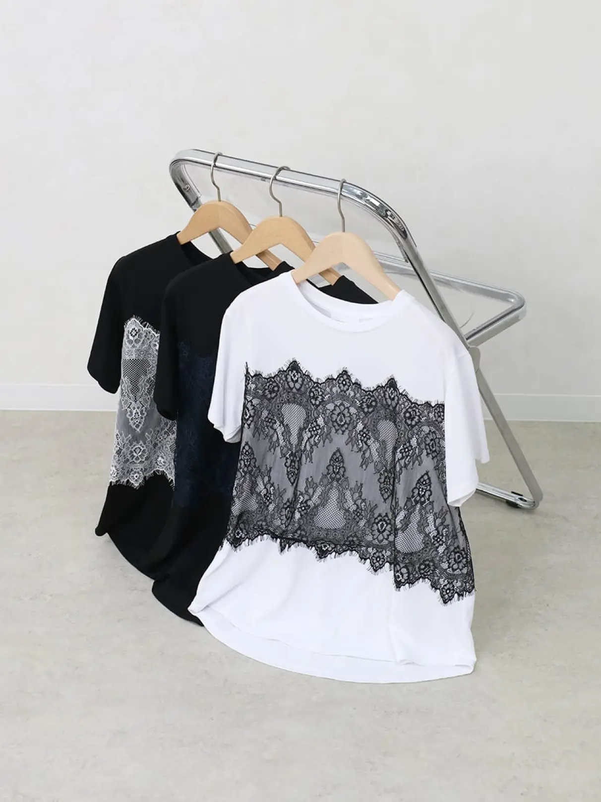 レースドッキングTシャツ - Vin - Vin｜YAMADAYA STORE