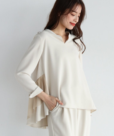 Vin NAVYxシャツ/ブラウス