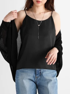 バックタックサテンキャミソール - Vin - Vin｜YAMADAYA STORE