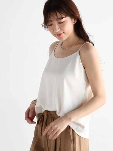 バックタックサテンキャミソール - Vin - Vin｜YAMADAYA STORE