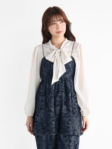 ペイズリーデニムキャミソール - Ample - Vin｜YAMADAYA STORE