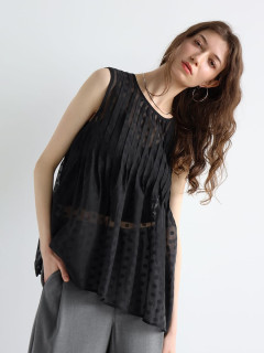 シアードットタックブラウス - Ample - Vin｜YAMADAYA STORE