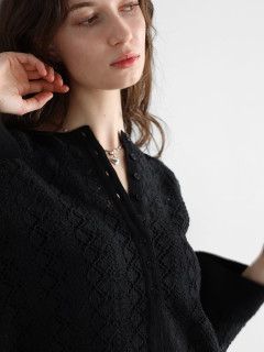 クロシェニットブラウス - Ample - Vin｜YAMADAYA STORE