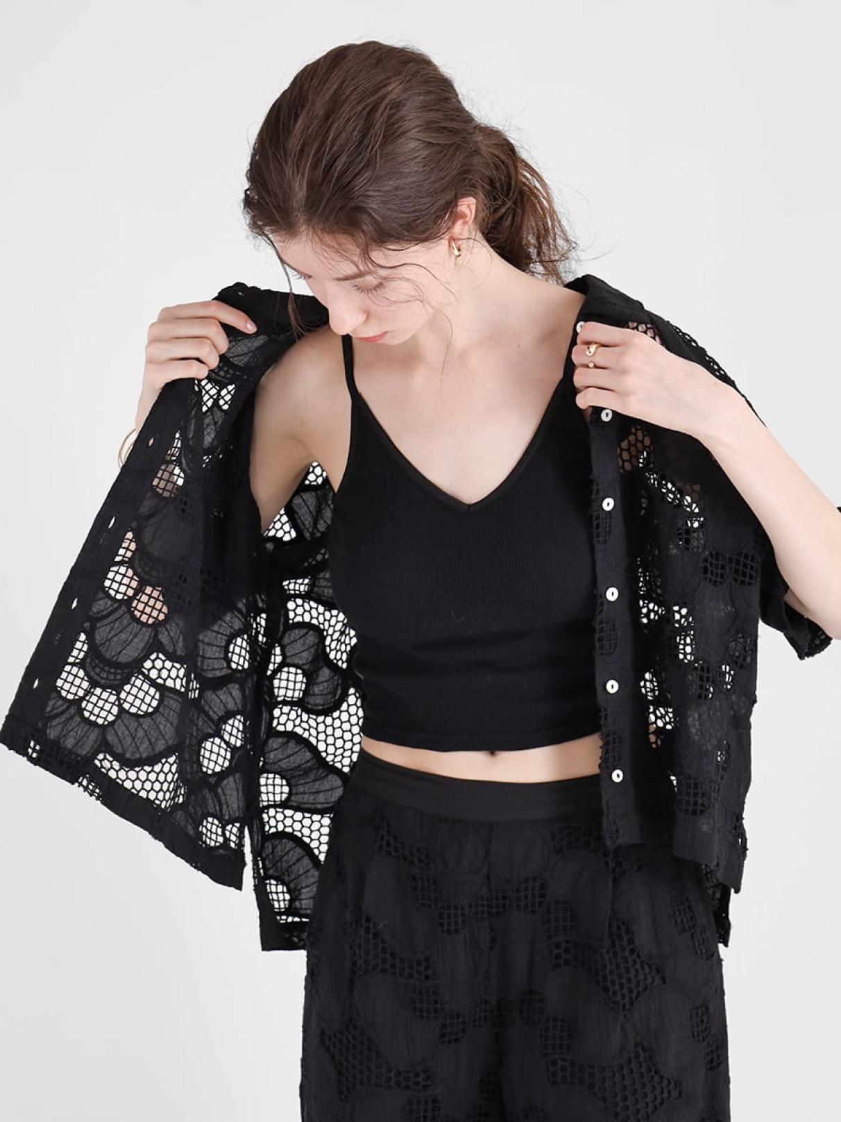 カットワークレースシャツ - Ample - Vin｜YAMADAYA STORE
