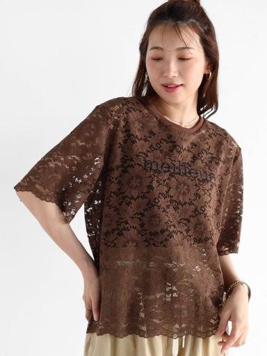 新品　刺繍レーストップス 刺繍ロゴレーストップス - Vin - Vin｜YAMADAYA STORE