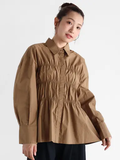 トップス chi osharewalker シャツ トップス レディース 七分袖 襟付き