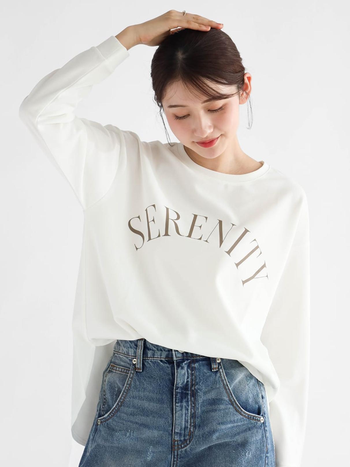 ヴァン（Vin）/SERENITYプリントロゴプルオーバー SERENITY