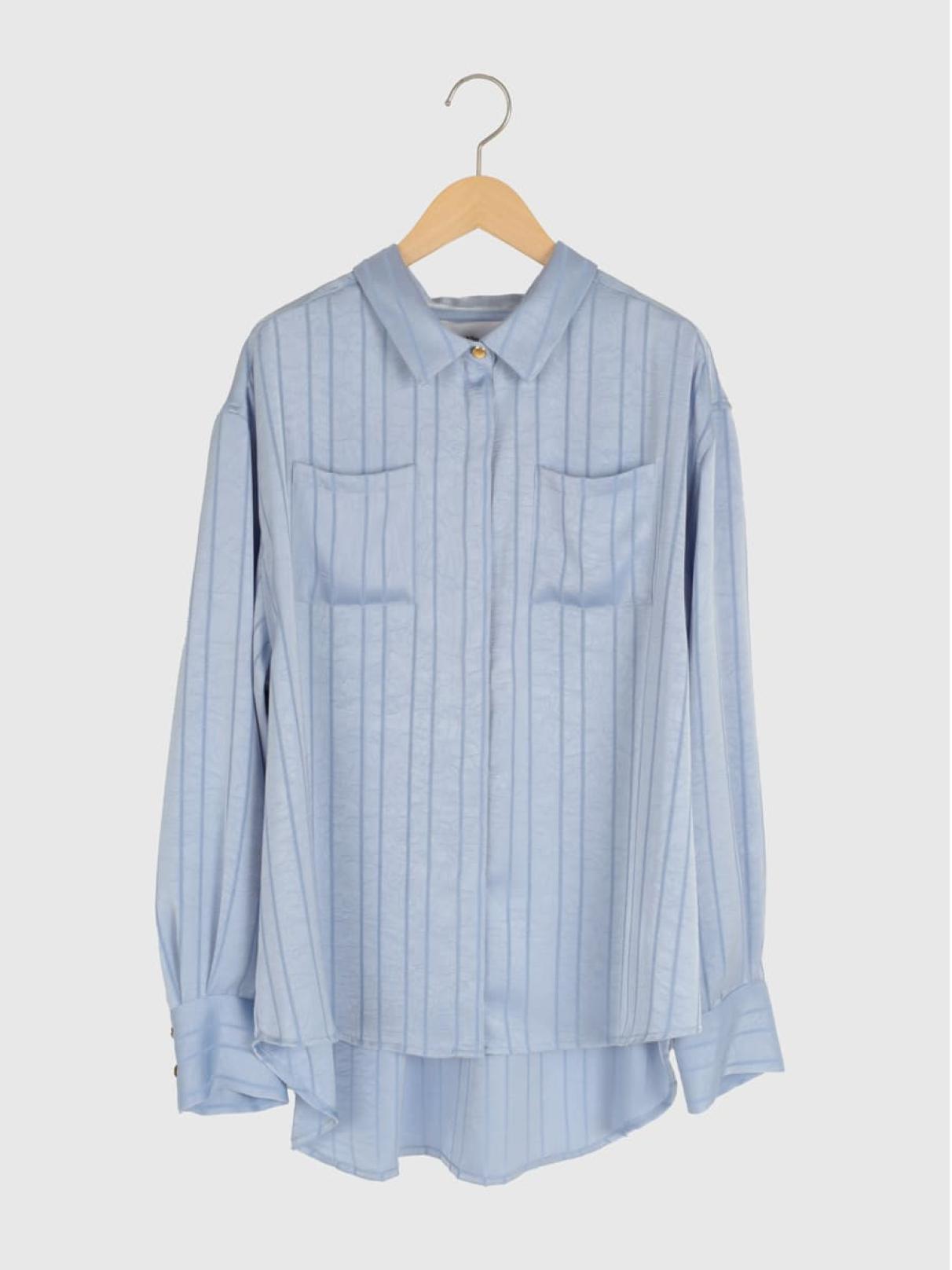 透かし編みストライプシャツ - Vin - Vin｜YAMADAYA STORE