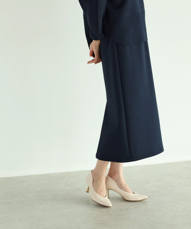 Vin NAVYxロングスカート