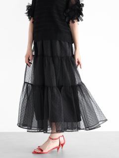 yuhan wang チュールスカート yuhan-wang_24aw00030-64f680db-