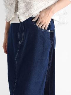 新品　Vin ヤマダヤ　デニムスカート　サイドパール　ジャンバースカート 新品 Vin ヤマダヤ デニムスカート サイドパール ジャンバー