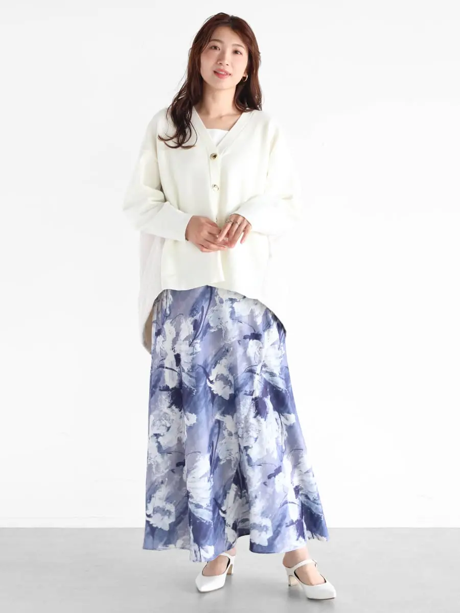 フラワープリントフレアスカート - Vin - Vin｜YAMADAYA STORE