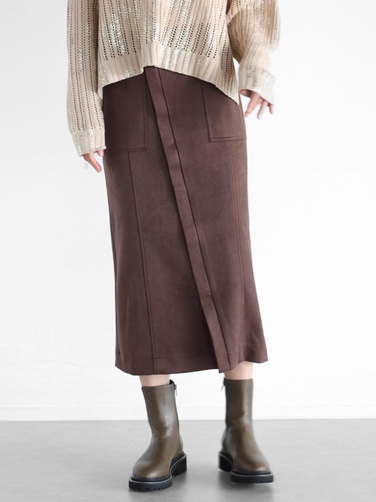 【美品】プラダ　ラップスカートサイズ装飾ベルトヴァージンウールサイズ36 S 1701763403_276.jpg