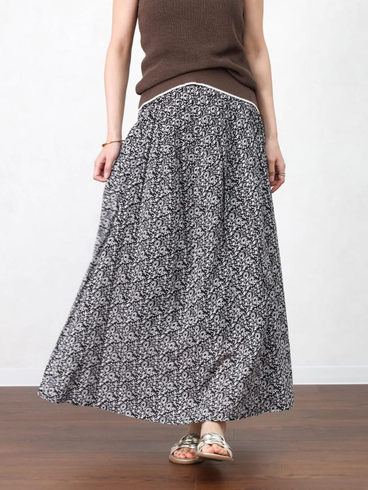 インドコットンプリーツスカート - Vin - Vin｜YAMADAYA STORE