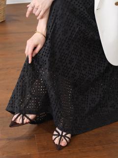 新品 YAMADAYA 刺繍　レース　カットワーク　スカート ヤマダヤ カットワークレースフレアスカート - Vin - Vin｜YAMADAYA STORE