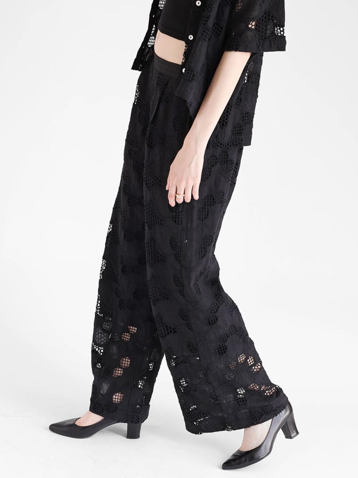 カットワークレースワイドパンツ - Ample - Vin｜YAMADAYA STORE