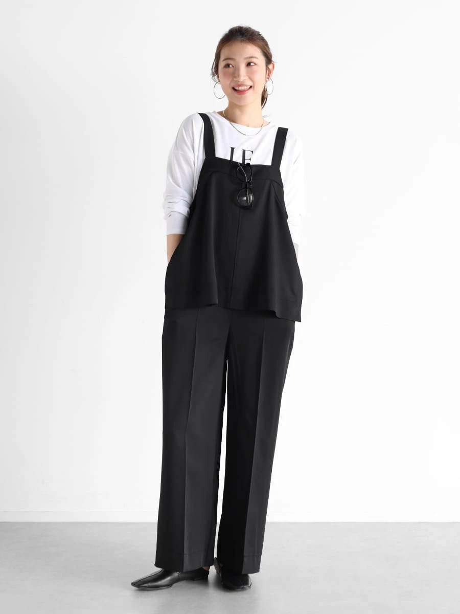 【定価19,500円】 CLOVE　ジレ風オールインワン　ブラック　M　ヤマダヤ 定価19,500円】 CLOVE ジレ風オールインワン ブラック M