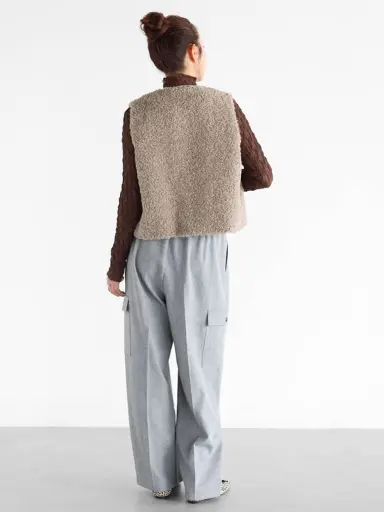 未使用　ヤマダヤ　ワイドカーゴパンツ　アッシュグレー Vinのカーゴパンツの商品一覧｜ファッション通販のYAMADAYA STORE