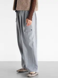 CLOVE ワイドカーゴパンツ　アッシュグレー　9号　ヤマダヤ CLOVE ワイドカーゴパンツ アッシュグレー 9号 ヤマダヤ