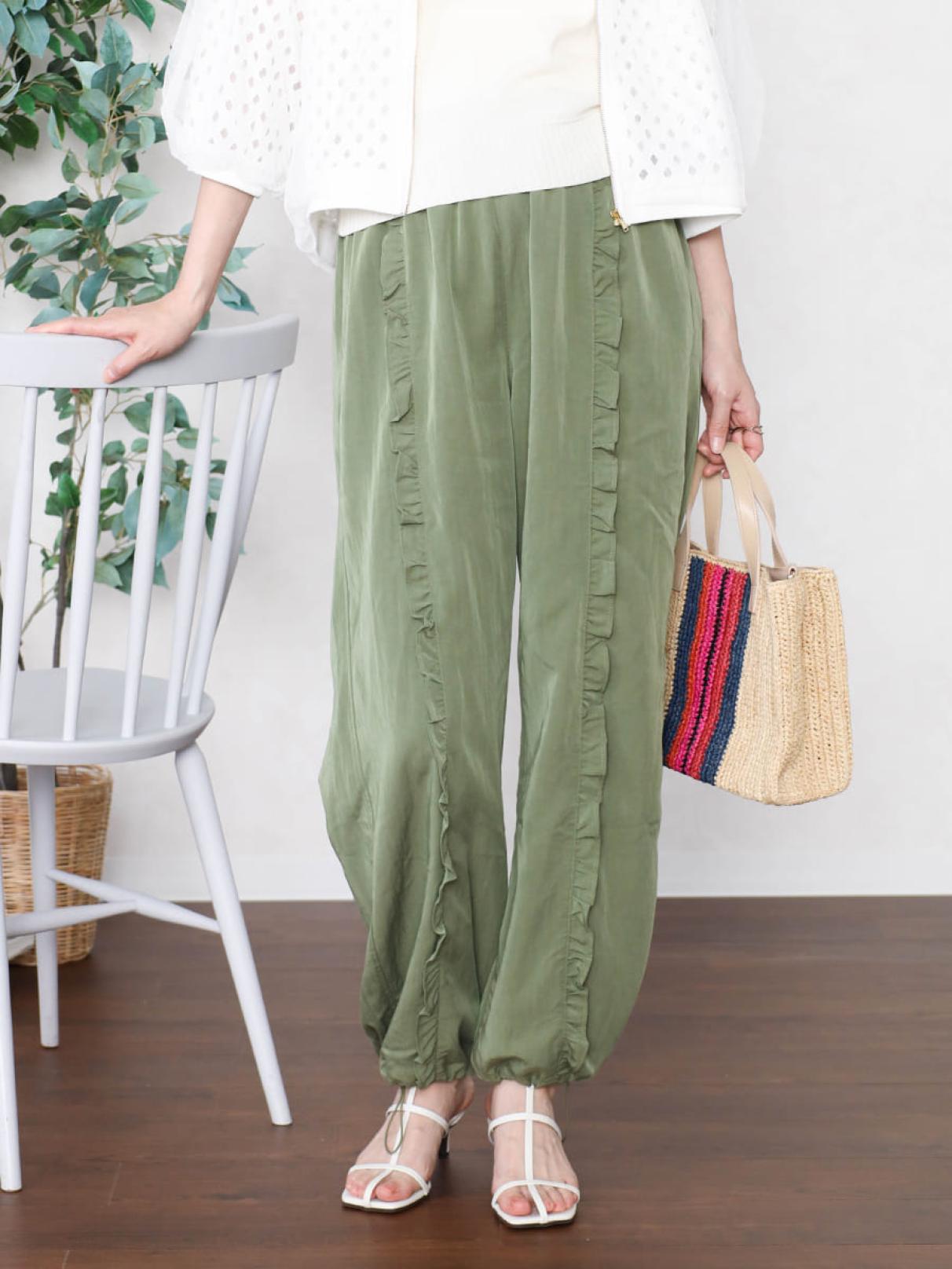 フリルラインパンツ - Vin - Vin|YAMADAYA STORE フリルラインパンツ - Vin - Vin|YAMADAYA STORE