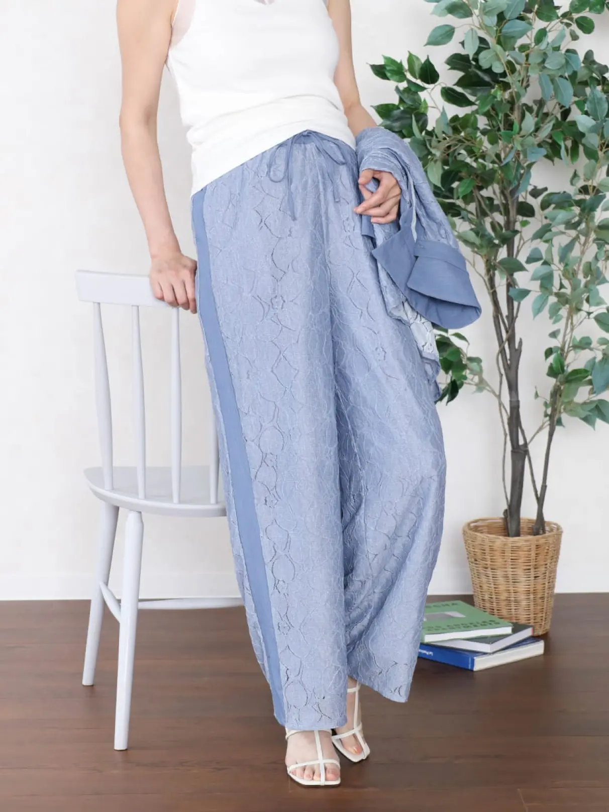 わけわからんセット セットアップ可能】シアーストレッチレースパンツ - Vin - Vin