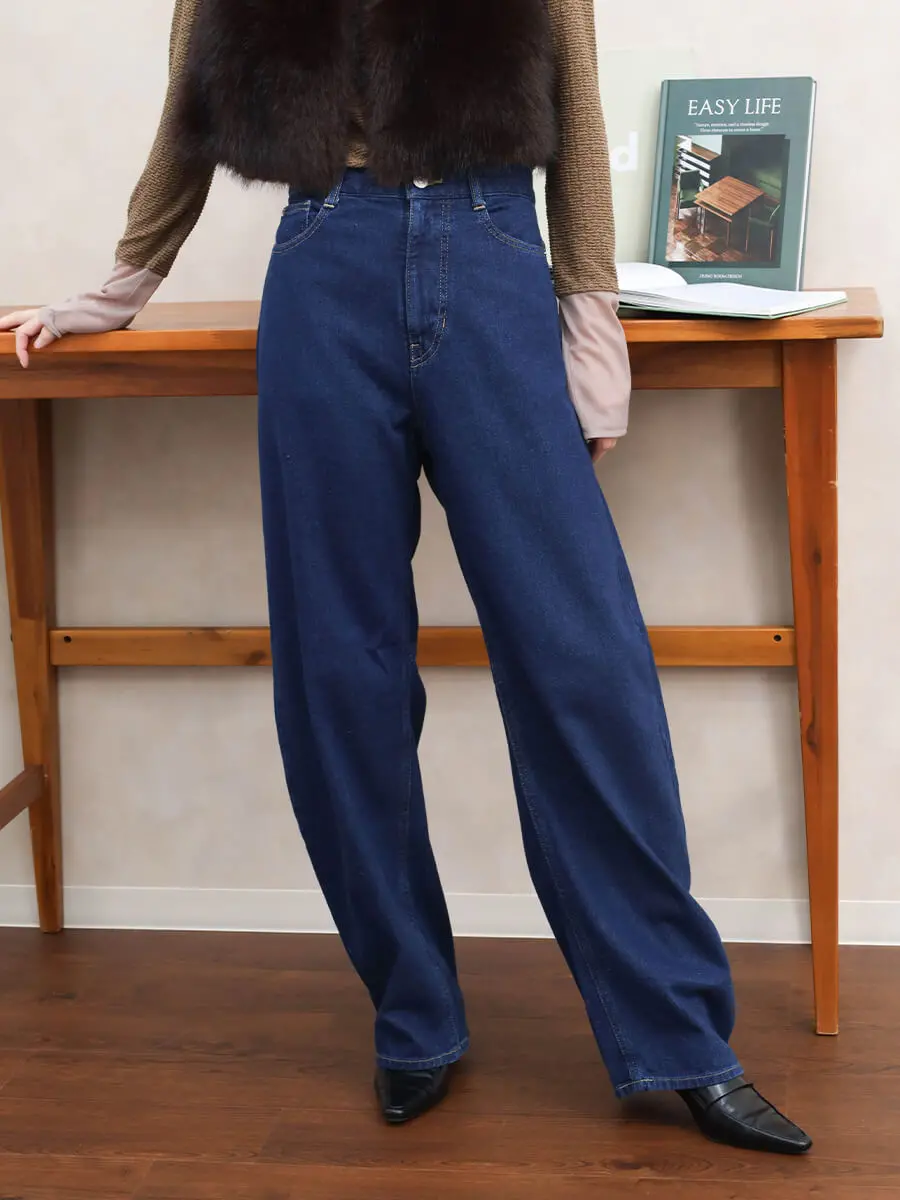 新品未使用タグ付　ヴァン　Vin　バレルレッグデニムパンツ　ヤマダヤ バレルレッグデニムパンツ - Vin - Vin｜YAMADAYA STORE