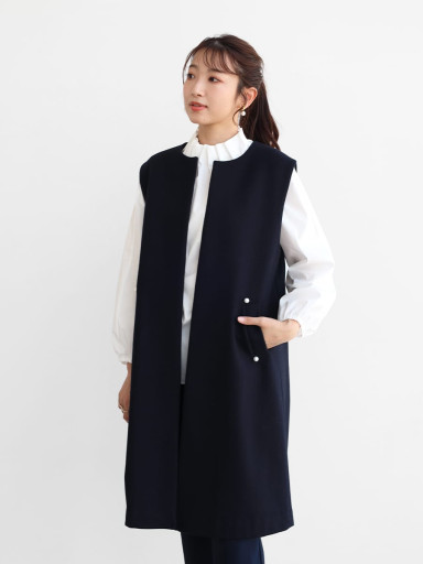 Vin NAVYxベスト/ジレ