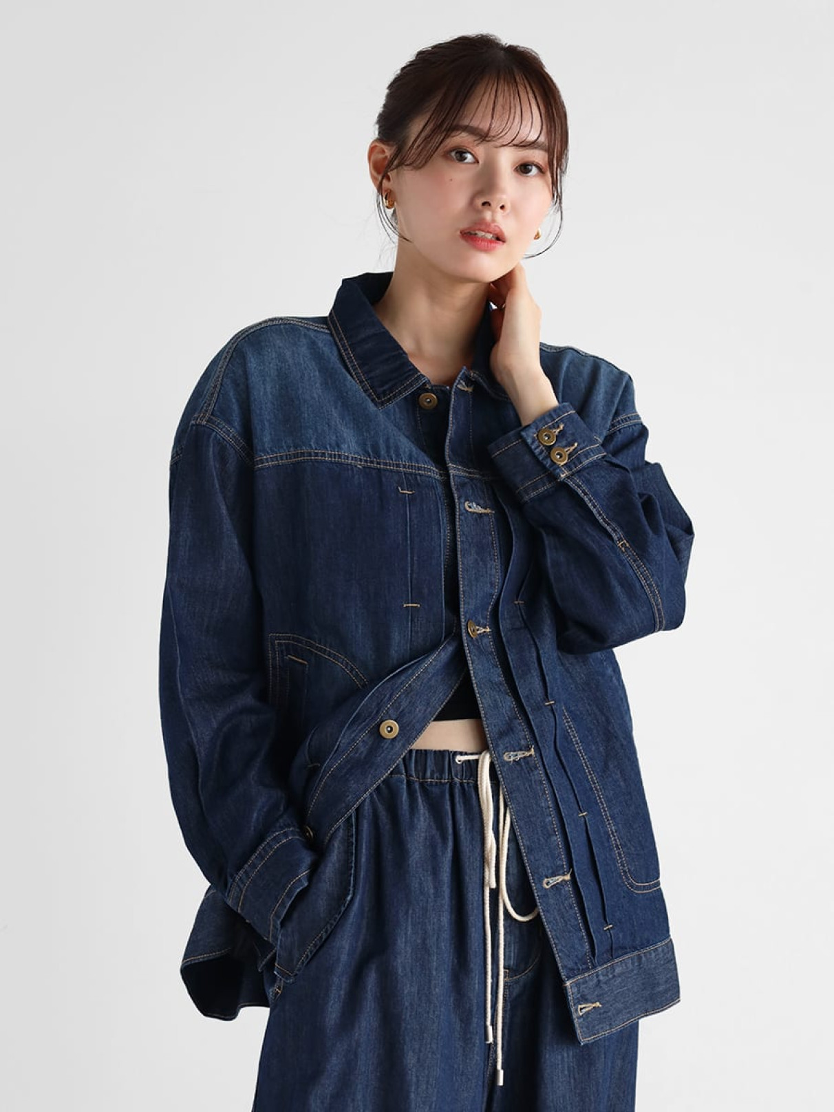 テンセルデニムシャツジャケット - Vin - Vin｜YAMADAYA STORE