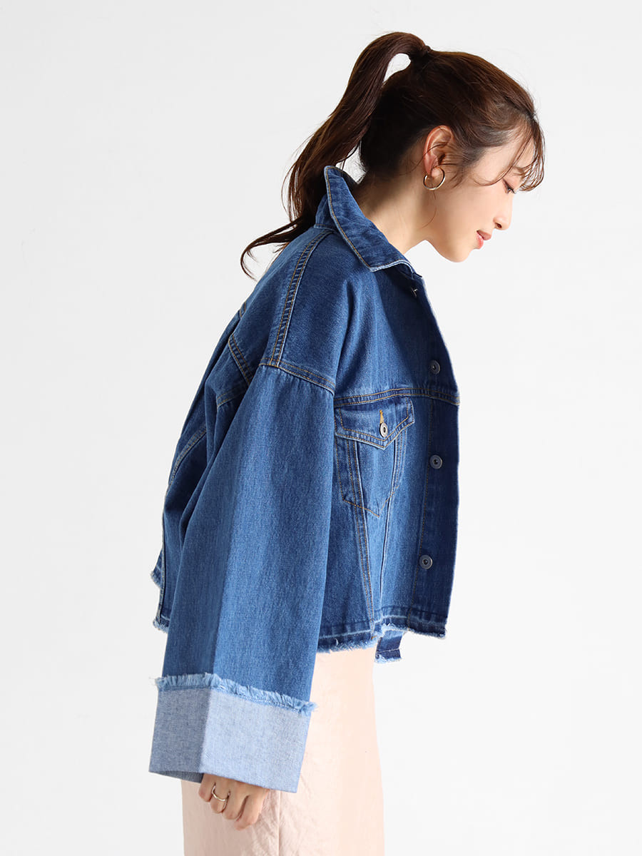 ワイドスリーブデニムジャケット - Vin - Vin｜YAMADAYA STORE