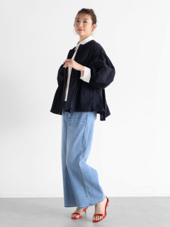 バルーンスリーブペプラムブルゾン - Vin - Vin｜YAMADAYA STORE