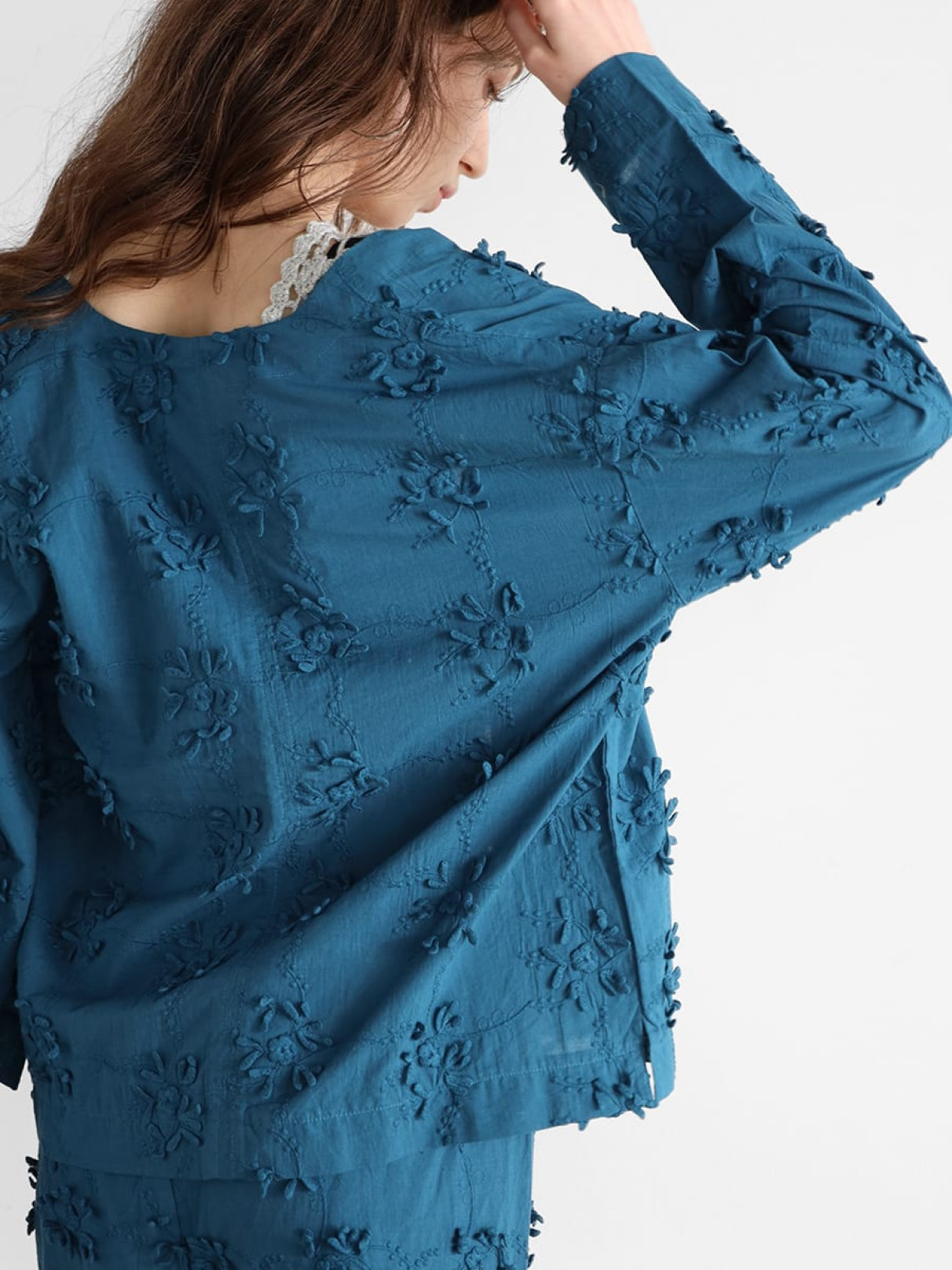 LUMB ♡Ample ボタニカルジャガードパイピングジャケット Ampleのその他ジャケットの商品一覧｜ファッション通販の
