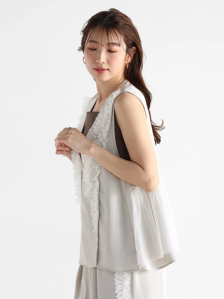 チュールフリルツイルジレ - Vin - Vin｜YAMADAYA STORE