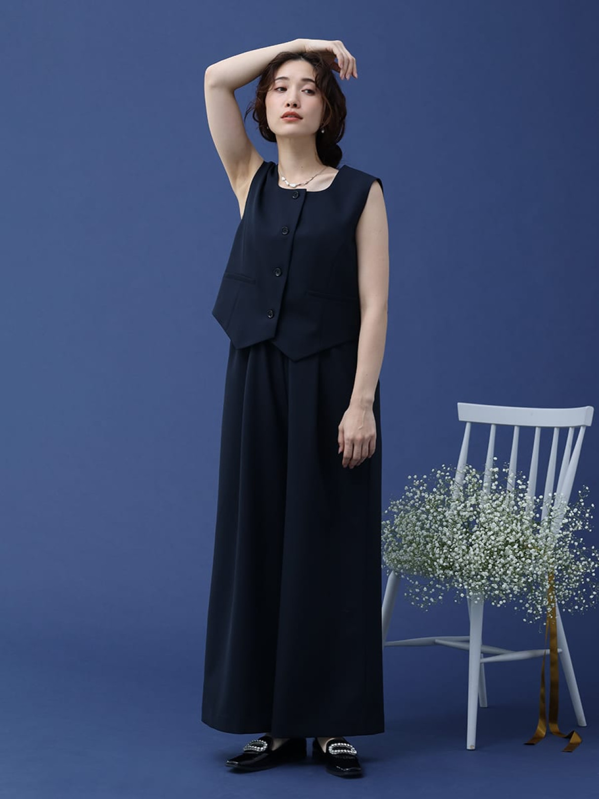 Vin NAVYのベスト/ジレの商品一覧｜ファッション通販のYAMADAYA