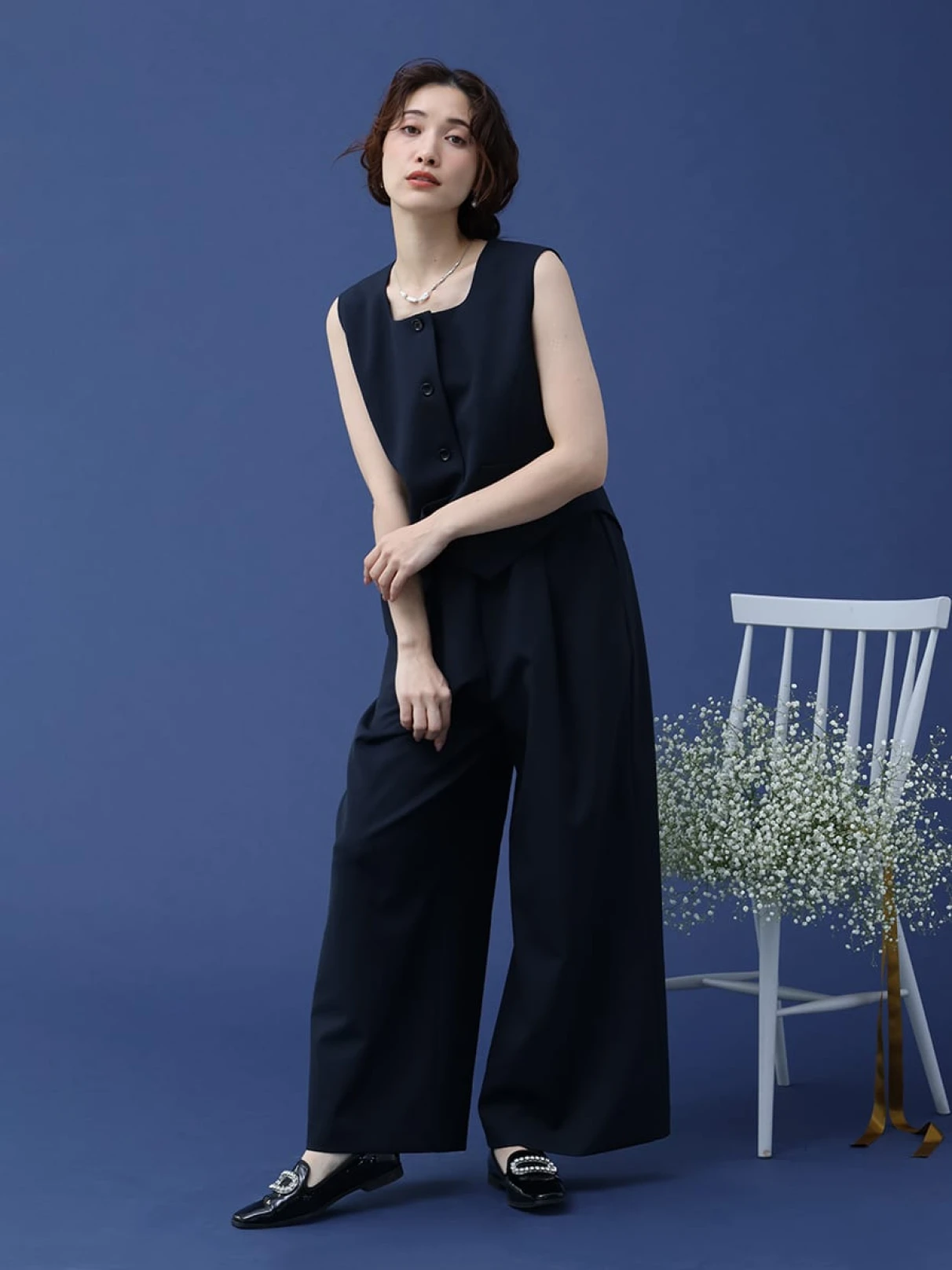 Vin NAVYのベスト/ジレの商品一覧｜ファッション通販のYAMADAYA