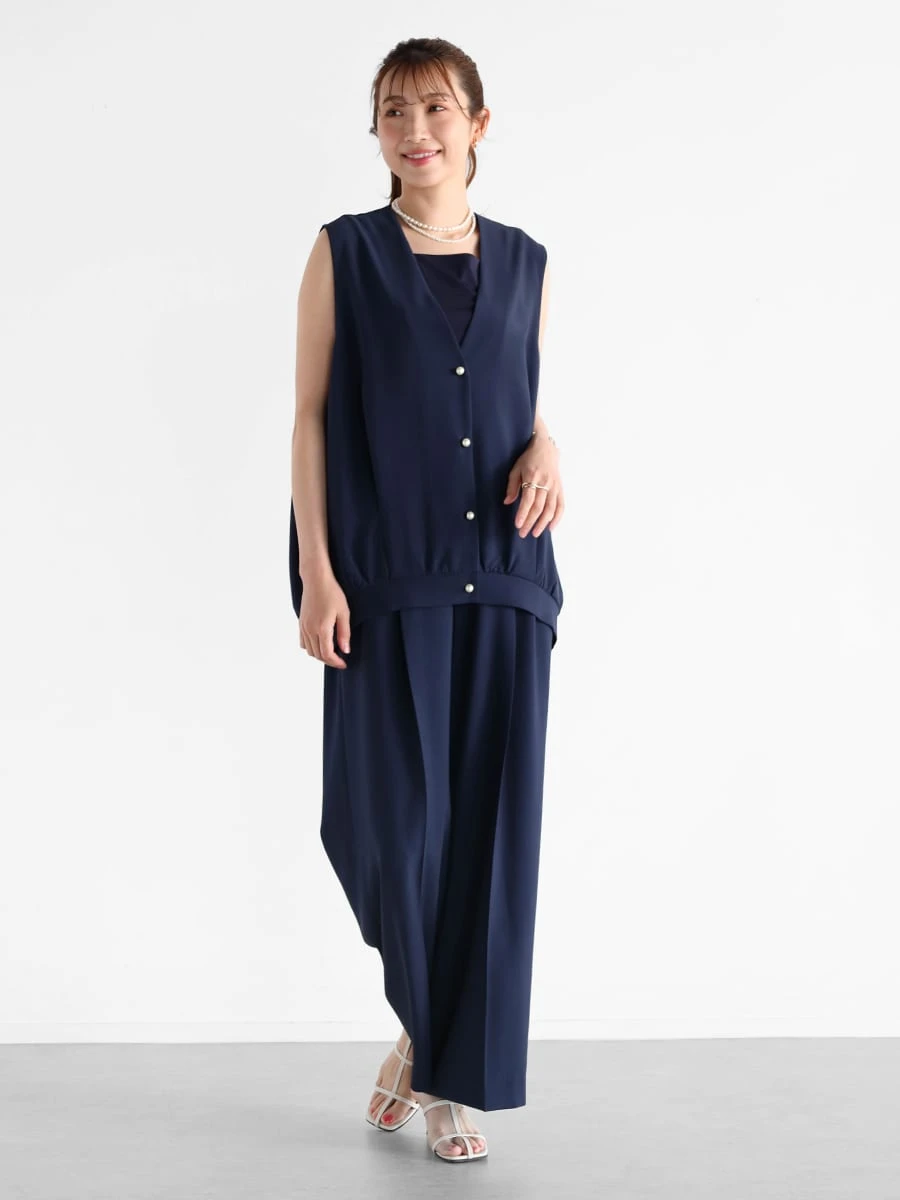 Vin NAVYのベスト/ジレの商品一覧｜ファッション通販のYAMADAYA