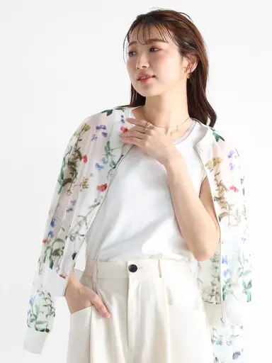 Vin 花柄 シアーブルゾン　ヤマダヤ福袋 Vin 花柄 シアーブルゾンヤマダヤ福袋